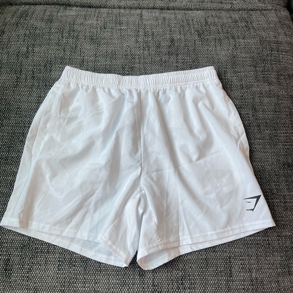 Gymshark White Mens 5” Shorts